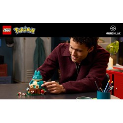 LEGO Pokémon 72150 Munchlax, Action Figure da Costruire per Adulti con Arti e Testa Snodabili, Regalo per Gamer da Collezione