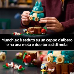 LEGO Pokémon 72150 Munchlax, Action Figure da Costruire per Adulti con Arti e Testa Snodabili, Regalo per Gamer da Collezione