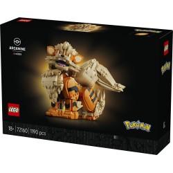 LEGO Pokémon 72160 Arcanine, Action Figure da Costruire per Adulti con Parti Snodabili, Idea Regalo per Gamer da Collezione