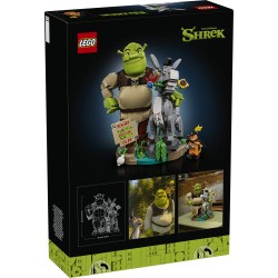 LEGO 72423 Shrek, Ciuchino e Gatto con gli Stivali, Kit Modellismo per Adulti da Esposizione con 3 Personaggi, Regalo per Fan