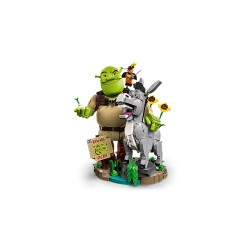 LEGO 72423 Shrek, Ciuchino e Gatto con gli Stivali, Kit Modellismo per Adulti da Esposizione con 3 Personaggi, Regalo per Fan