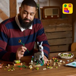 LEGO 72423 Shrek, Ciuchino e Gatto con gli Stivali, Kit Modellismo per Adulti da Esposizione con 3 Personaggi, Regalo per Fan