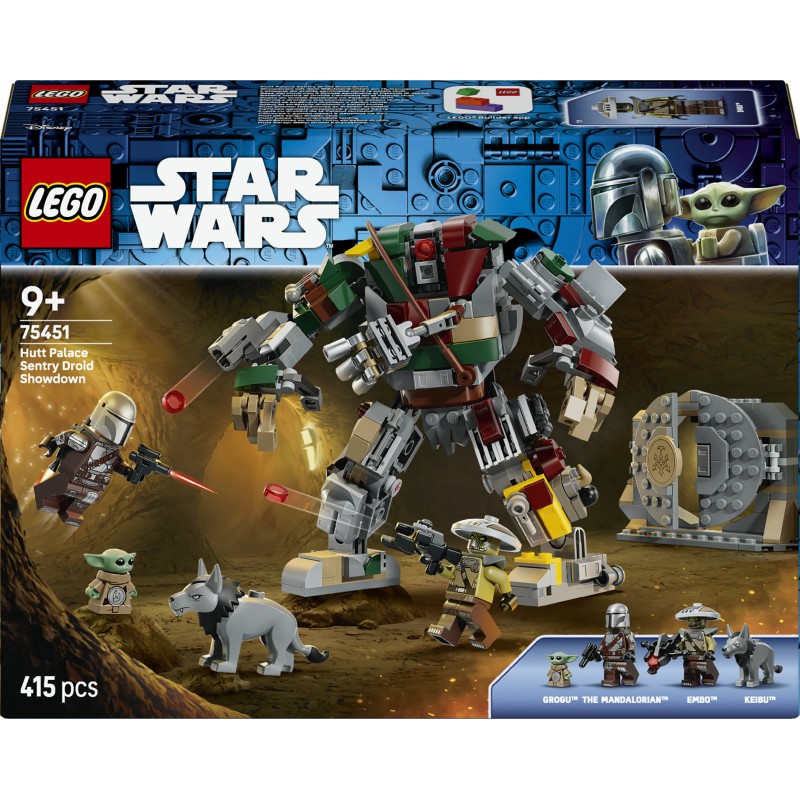 LEGO Star Wars 75451 Resa dei Conti con il Droide Sentinella al Palazzo di Jabba, Giocattolo con 4 Personaggi, Regalo da 9+