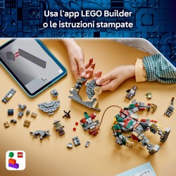 LEGO Star Wars 75451 Resa dei Conti con il Droide Sentinella al Palazzo di Jabba, Giocattolo con 4 Personaggi, Regalo da 9+