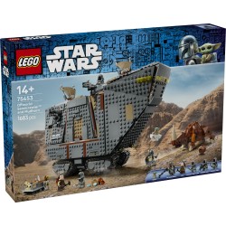 LEGO Star Wars 75453 Sandcrawler e Mudhorn Offworld, Kit con Figura di Grogu e 5 Minifigure, Regalo di Compleanno Ragazzi 14+