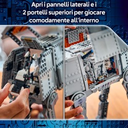 LEGO Star Wars 75454 AT-AT Imperial Remnant con INT-4, Kit con Navetta, Speeder Bike, 6 Minifigure e 1 Figura, Regalo da 10+