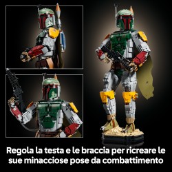 LEGO Star Wars 75455 Boba Fett Action Figure, Kit Modellismo per Adulti con Minifigure, Regalo Fan del Ritorno dello Jedi