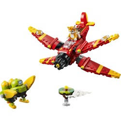 LEGO Sonic the Hedgehog 77119 Tornado-1 di Tails, Aereo Giocattolo con 2 Personaggi e Smeraldo del Caos, Regalo per Gamer 8+