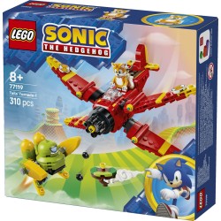 LEGO Sonic the Hedgehog 77119 Tornado-1 di Tails, Aereo Giocattolo con 2 Personaggi e Smeraldo del Caos, Regalo per Gamer 8+