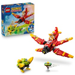 LEGO Sonic the Hedgehog 77119 Tornado-1 di Tails, Aereo Giocattolo con 2 Personaggi e Smeraldo del Caos, Regalo per Gamer 8+