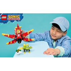 LEGO Sonic the Hedgehog 77119 Tornado-1 di Tails, Aereo Giocattolo con 2 Personaggi e Smeraldo del Caos, Regalo per Gamer 8+