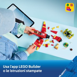 LEGO Sonic the Hedgehog 77119 Tornado-1 di Tails, Aereo Giocattolo con 2 Personaggi e Smeraldo del Caos, Regalo per Gamer 8+