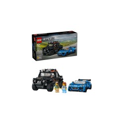 LEGO Speed Champions 77264 Jaguar Project 7 e Land Rover Defender, Set con 2 Macchine Giocattolo e 2 Minifigure, Regalo 10+