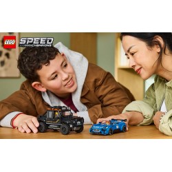 LEGO Speed Champions 77264 Jaguar Project 7 e Land Rover Defender, Set con 2 Macchine Giocattolo e 2 Minifigure, Regalo 10+