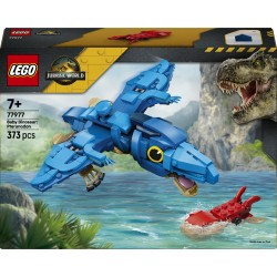 LEGO Jurassic World 77977 Dinosauro Bebè: Pteranodonte, Giocattolo Interattivo con Action Figure e Calamaro, Regalo da 7+