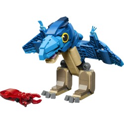 LEGO Jurassic World 77977 Dinosauro Bebè: Pteranodonte, Giocattolo Interattivo con Action Figure e Calamaro, Regalo da 7+