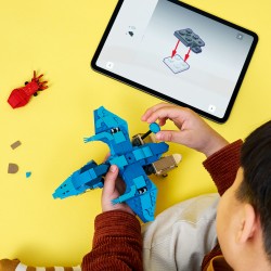 LEGO Jurassic World 77977 Dinosauro Bebè: Pteranodonte, Giocattolo Interattivo con Action Figure e Calamaro, Regalo da 7+