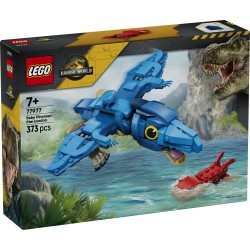 LEGO Jurassic World 77977 Dinosauro Bebè: Pteranodonte, Giocattolo Interattivo con Action Figure e Calamaro, Regalo da 7+