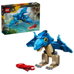 LEGO Jurassic World 77977 Dinosauro Bebè: Pteranodonte, Giocattolo Interattivo con Action Figure e Calamaro, Regalo da 7+
