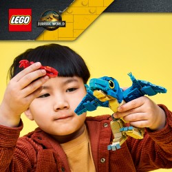 LEGO Jurassic World 77977 Dinosauro Bebè: Pteranodonte, Giocattolo Interattivo con Action Figure e Calamaro, Regalo da 7+