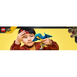 LEGO Jurassic World 77977 Dinosauro Bebè: Pteranodonte, Giocattolo Interattivo con Action Figure e Calamaro, Regalo da 7+