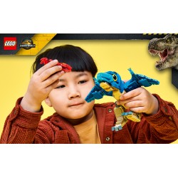 LEGO Jurassic World 77977 Dinosauro Bebè: Pteranodonte, Giocattolo Interattivo con Action Figure e Calamaro, Regalo da 7+
