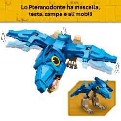 LEGO Jurassic World 77977 Dinosauro Bebè: Pteranodonte, Giocattolo Interattivo con Action Figure e Calamaro, Regalo da 7+