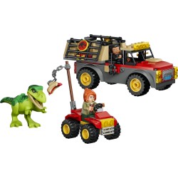 LEGO Jurassic World 77978 Camion da Trasporto per il Giovane T. Rex, Giocattolo con Dinosauro, ATV e 2 Minifigure, Regalo 4+