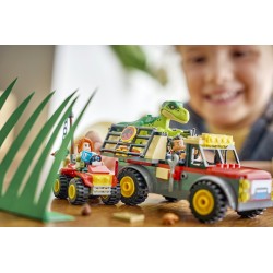 LEGO Jurassic World 77978 Camion da Trasporto per il Giovane T. Rex, Giocattolo con Dinosauro, ATV e 2 Minifigure, Regalo 4+