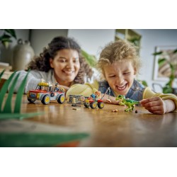 LEGO Jurassic World 77978 Camion da Trasporto per il Giovane T. Rex, Giocattolo con Dinosauro, ATV e 2 Minifigure, Regalo 4+