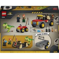 LEGO Jurassic World 77978 Camion da Trasporto per il Giovane T. Rex, Giocattolo con Dinosauro, ATV e 2 Minifigure, Regalo 4+