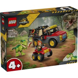 LEGO Jurassic World 77978 Camion da Trasporto per il Giovane T. Rex, Giocattolo con Dinosauro, ATV e 2 Minifigure, Regalo 4+