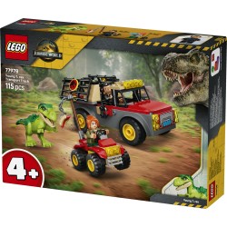 LEGO Jurassic World 77978 Camion da Trasporto per il Giovane T. Rex, Giocattolo con Dinosauro, ATV e 2 Minifigure, Regalo 4+