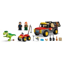 LEGO Jurassic World 77978 Camion da Trasporto per il Giovane T. Rex, Giocattolo con Dinosauro, ATV e 2 Minifigure, Regalo 4+