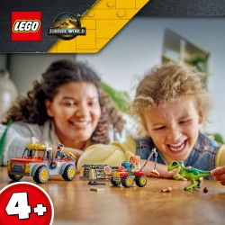 LEGO Jurassic World 77978 Camion da Trasporto per il Giovane T. Rex, Giocattolo con Dinosauro, ATV e 2 Minifigure, Regalo 4+