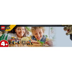 LEGO Jurassic World 77978 Camion da Trasporto per il Giovane T. Rex, Giocattolo con Dinosauro, ATV e 2 Minifigure, Regalo 4+