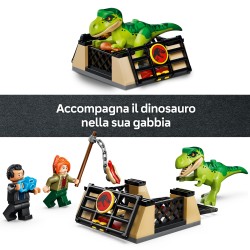 LEGO Jurassic World 77978 Camion da Trasporto per il Giovane T. Rex, Giocattolo con Dinosauro, ATV e 2 Minifigure, Regalo 4+