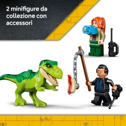 LEGO Jurassic World 77978 Camion da Trasporto per il Giovane T. Rex, Giocattolo con Dinosauro, ATV e 2 Minifigure, Regalo 4+