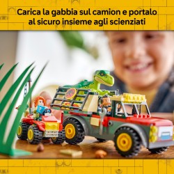 LEGO Jurassic World 77978 Camion da Trasporto per il Giovane T. Rex, Giocattolo con Dinosauro, ATV e 2 Minifigure, Regalo 4+