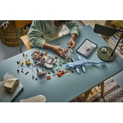 LEGO Jurassic World 77983 Attacco alla Barca del Dinosauro Mosasaurus, Giocattolo con Nave, Dinosauro e Elicottero, Regalo 7+