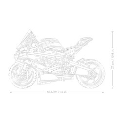 LEGO Technic 42130 BMW M 1000 RR, Moto per Adulti da Costruire, Idea Regalo da Collezione, Modellino Replica Superbike