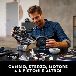 LEGO Technic 42130 BMW M 1000 RR, Moto per Adulti da Costruire, Idea Regalo da Collezione, Modellino Replica Superbike