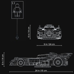 LEGO 76139 DC Comics Super Heroes 1989 Batmobile - USATA con istruzioni senza scatola