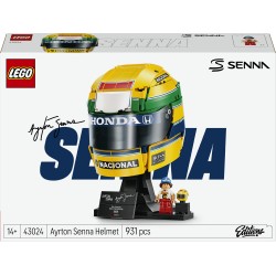 LEGO 43024 Editions Casco Ayrton Senna, Merch da F1 con Minifigure da Collezione, PREORDINE - CONSEGNA SETTEMBRE 20266