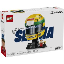 LEGO 43024 Editions Casco Ayrton Senna, Merch da F1 con Minifigure da Collezione, PREORDINE - CONSEGNA SETTEMBRE 20266
