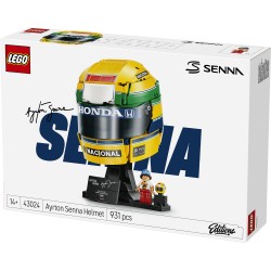 LEGO 43024 Editions Casco Ayrton Senna, Merch da F1 con Minifigure da Collezione, PREORDINE - CONSEGNA SETTEMBRE 20266