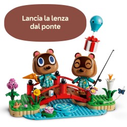 LEGO 77059 Animal Crossing Una Giornata all'Aria Aperta per Mirco e Marco, Action Figure di Procioni con Accessori, Regalo 10+