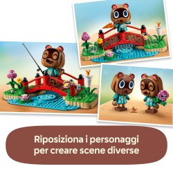 LEGO 77059 Animal Crossing Una Giornata all'Aria Aperta per Mirco e Marco, Action Figure di Procioni con Accessori, Regalo 10+
