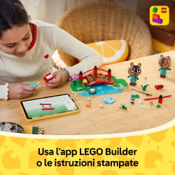 LEGO 77059 Animal Crossing Una Giornata all'Aria Aperta per Mirco e Marco, Action Figure di Procioni con Accessori, Regalo 10+