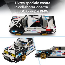 LEGO 77263 Speed Champions BMW M3 (E30), Macchina Giocattolo con Minifigure da Collezione, Regalo per Bambini e Fan da 9 Anni